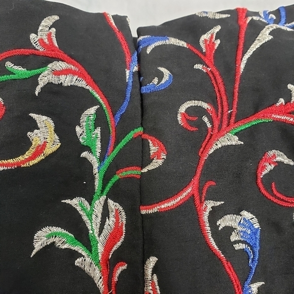 VTG CJ Laing Silk Embroidered Party Dress Pants EU - Picture 3 of 15